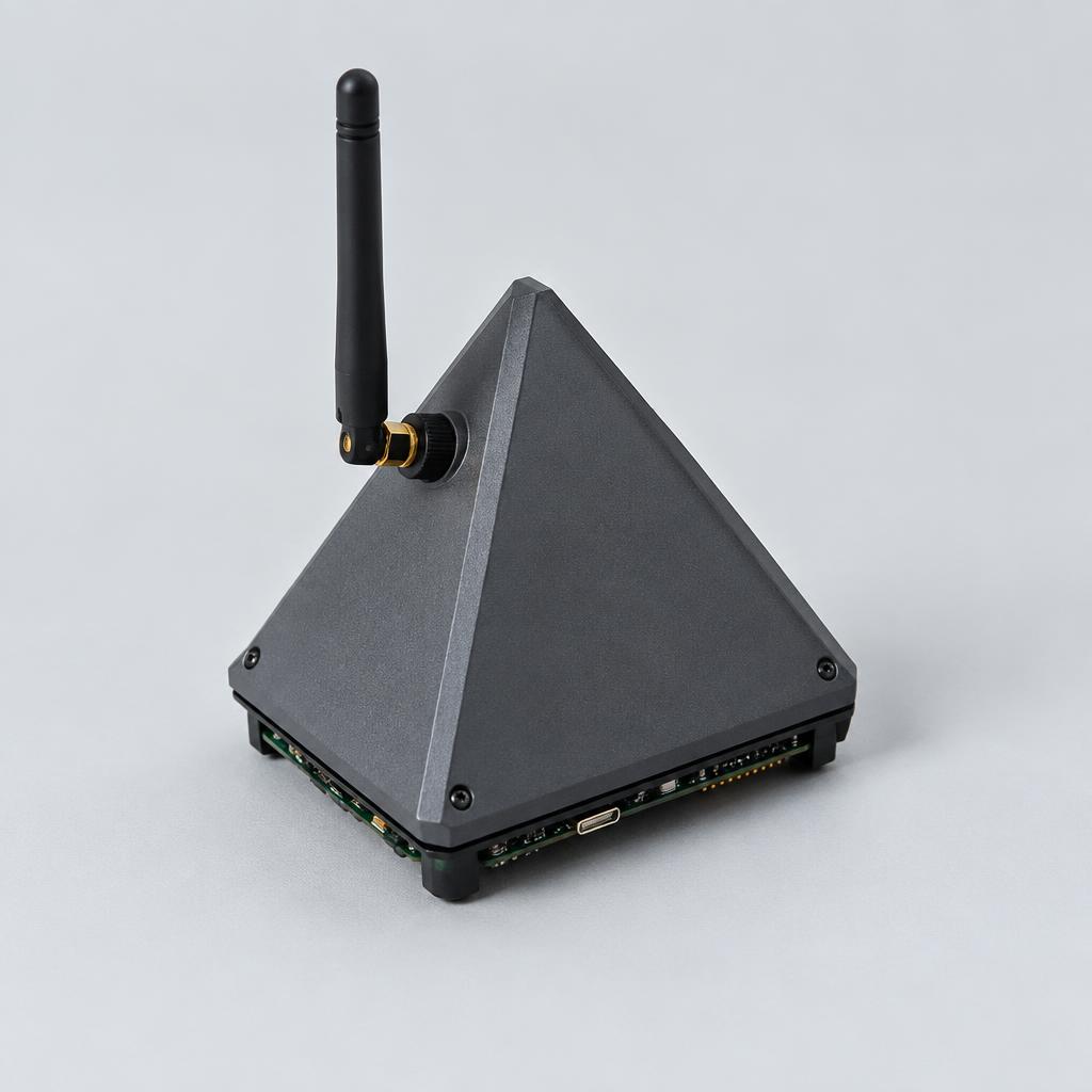Imagem ilustrativa realista de AI Pyramid + LoRa